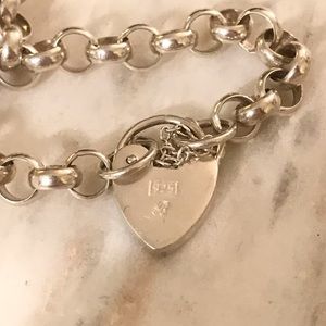 Jewelry - Sterling silver heart lock bracelet Jewelry - Sterling silver heart lock bracelet